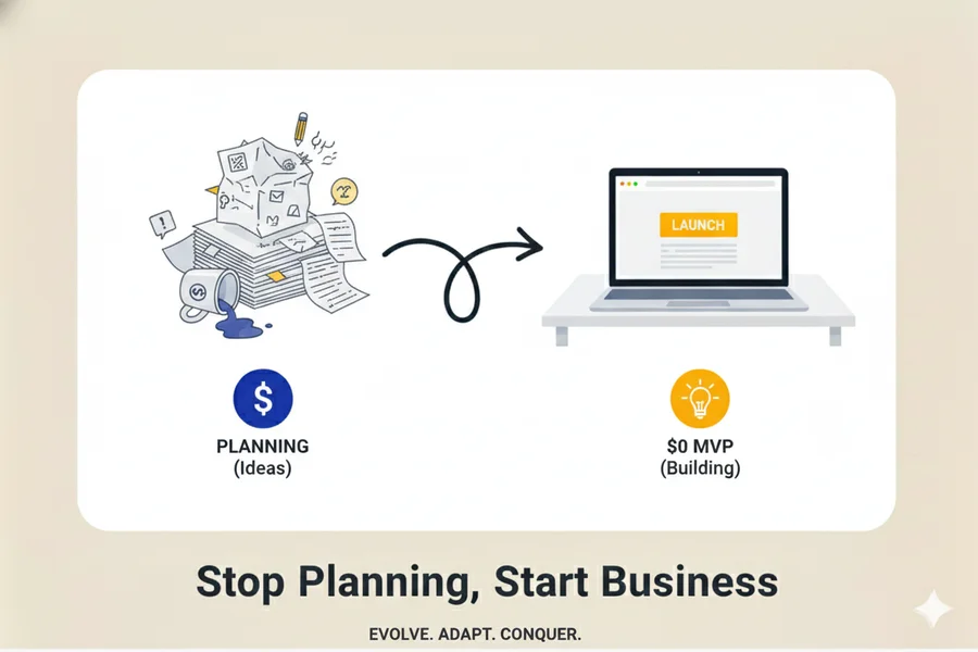 Stop Planning, Start Building: The $0 "Minimum Viable Business"