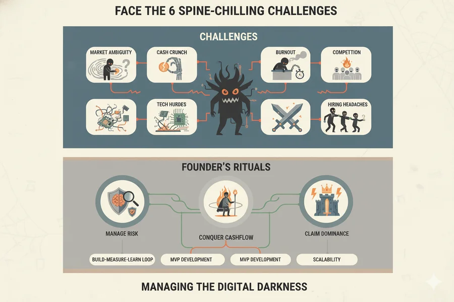 Blood Money and Burnout: Six Spine-Chilling Startup Challenges (And the Treat That Follows)