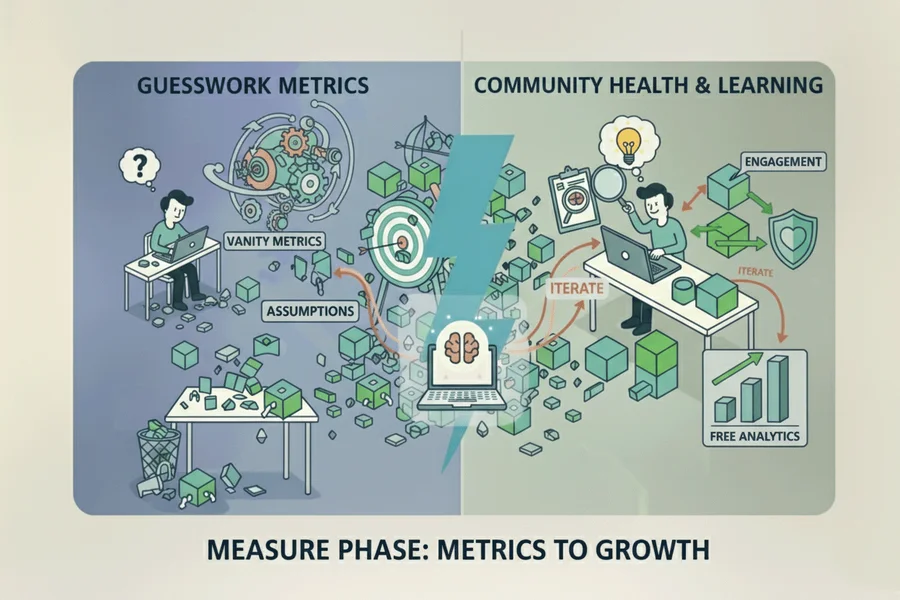 The Zero-Budget Validation Blueprint (Pt. 2): Tracking Community Health with Free Analytics (The Measure Phase)