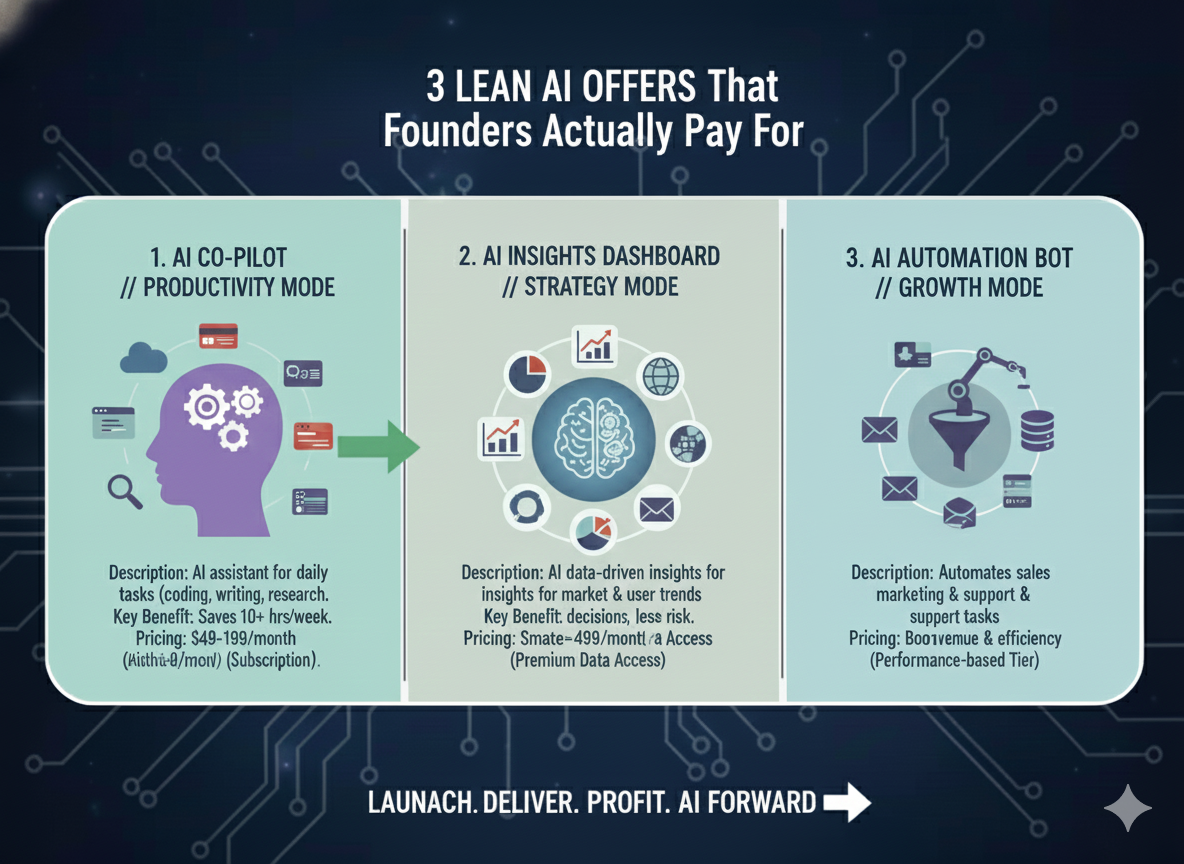 3 Lean AI Offers That Founders Actually Pay For