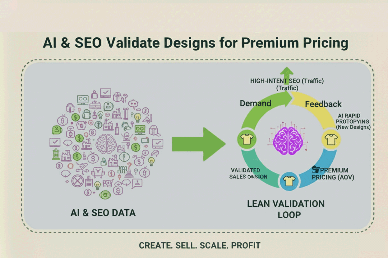 POD Profit: How AI and SEO Validate Designs to Break the 20% Margin Barrier